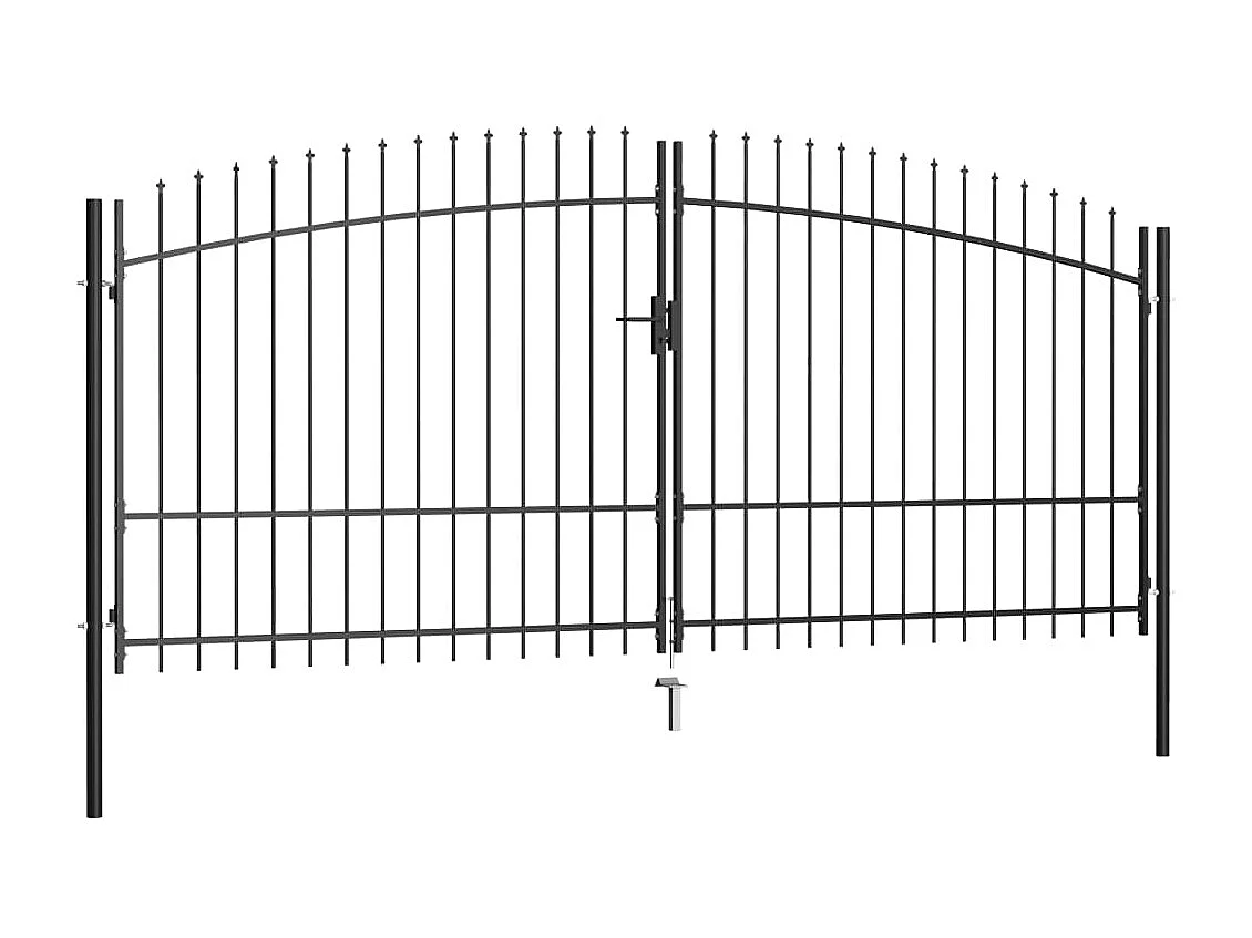 Double portail avec haut sous forme de lance 400x225 2