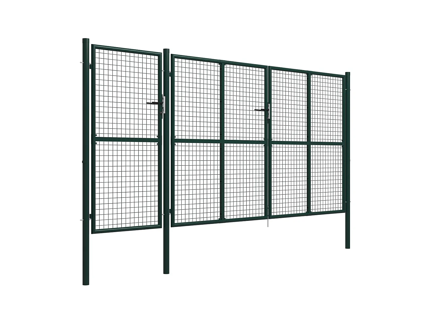 Portail de jardin Acier 400x150 Vert 2