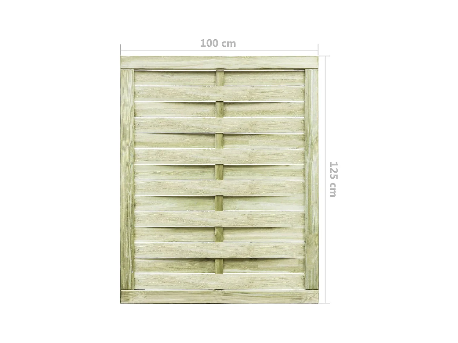 Portillon Bois de pin imprégné 100x125 Vert 2