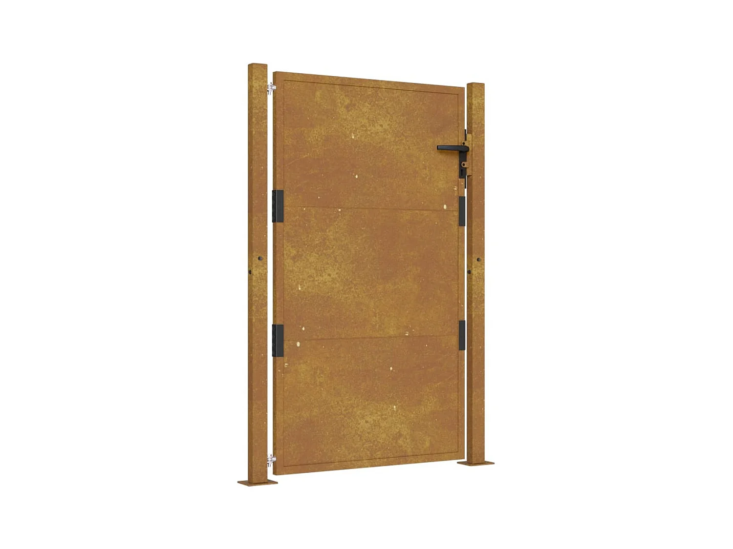 Portail de jardin 105x130 acier corten
