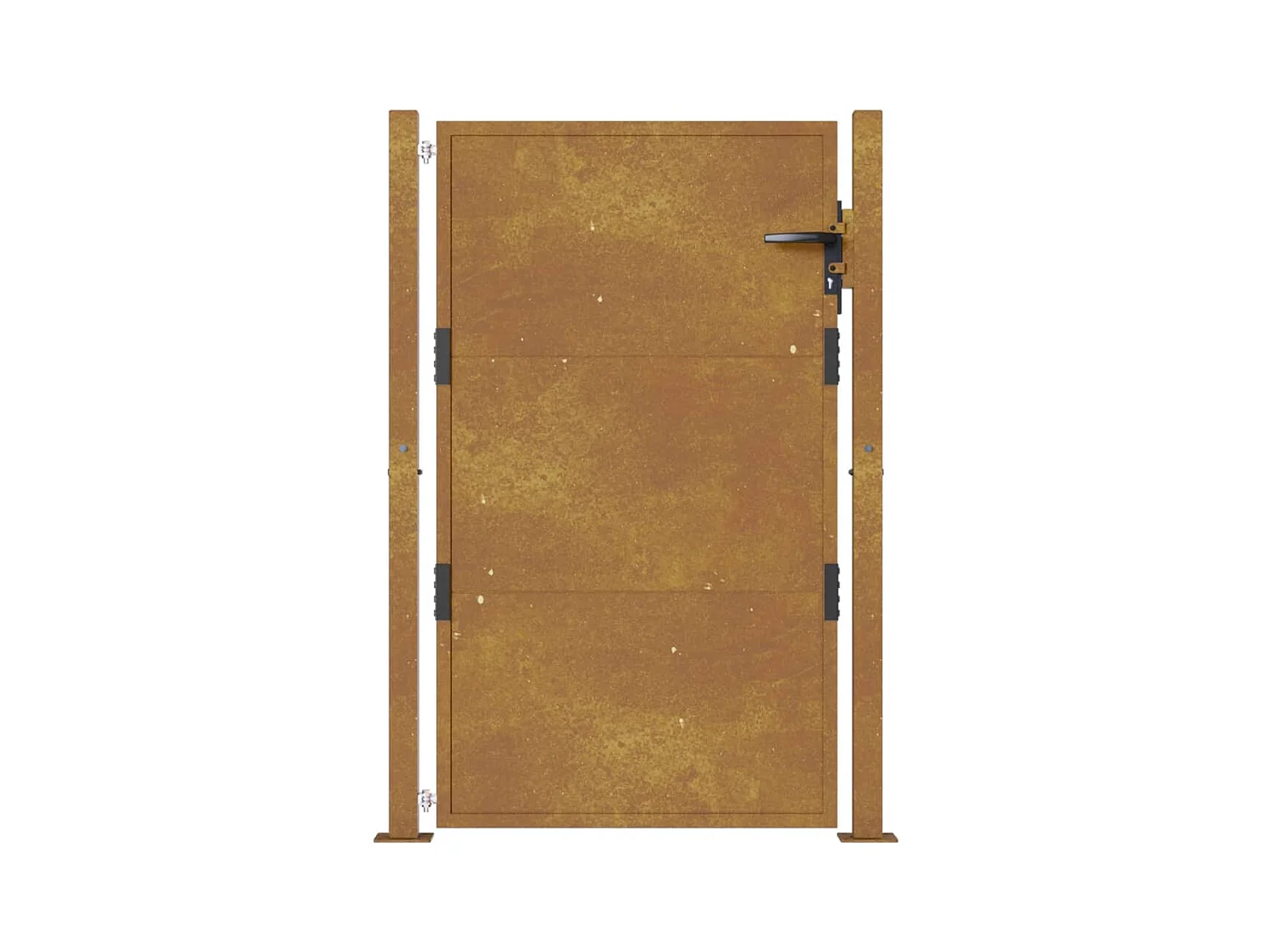 Portail de jardin 105x130 acier corten
