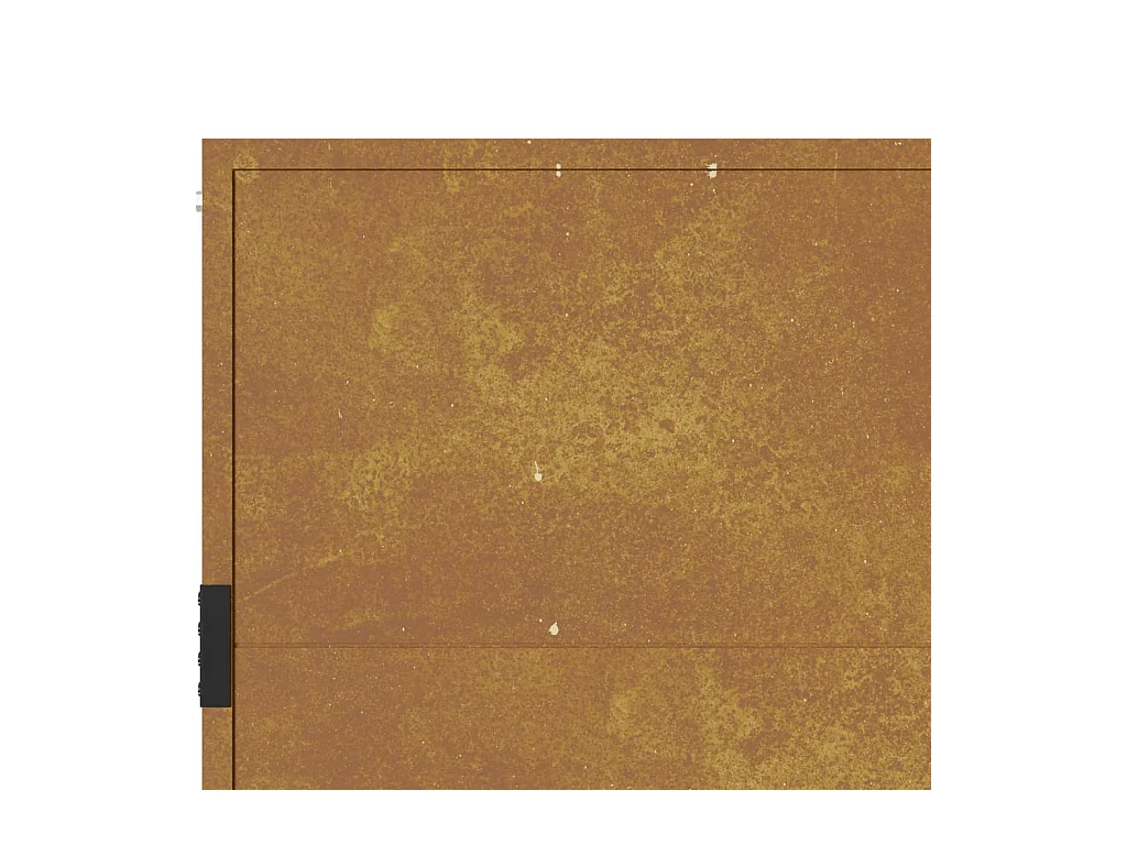 Portail de jardin 105x130 acier corten