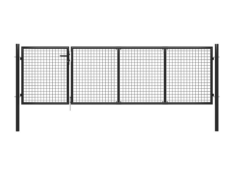 Portillon Acier 350x75 Anthracite