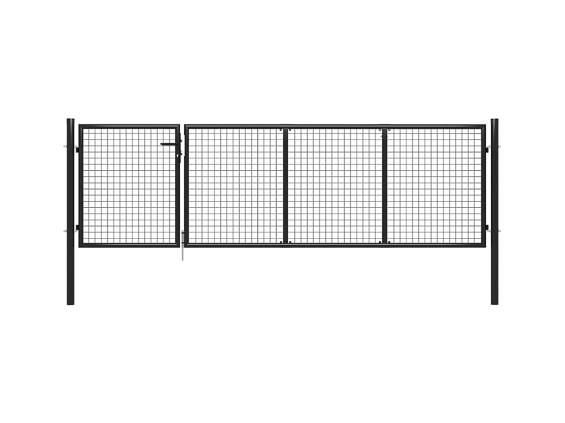 Portillon Acier 350x75 Anthracite