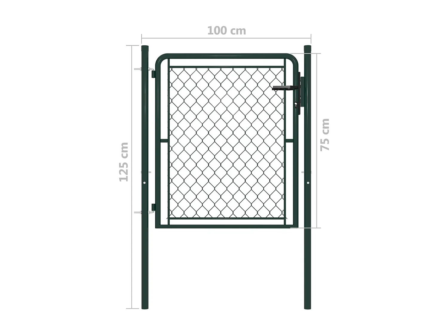 Portillon Acier 100x75 Vert