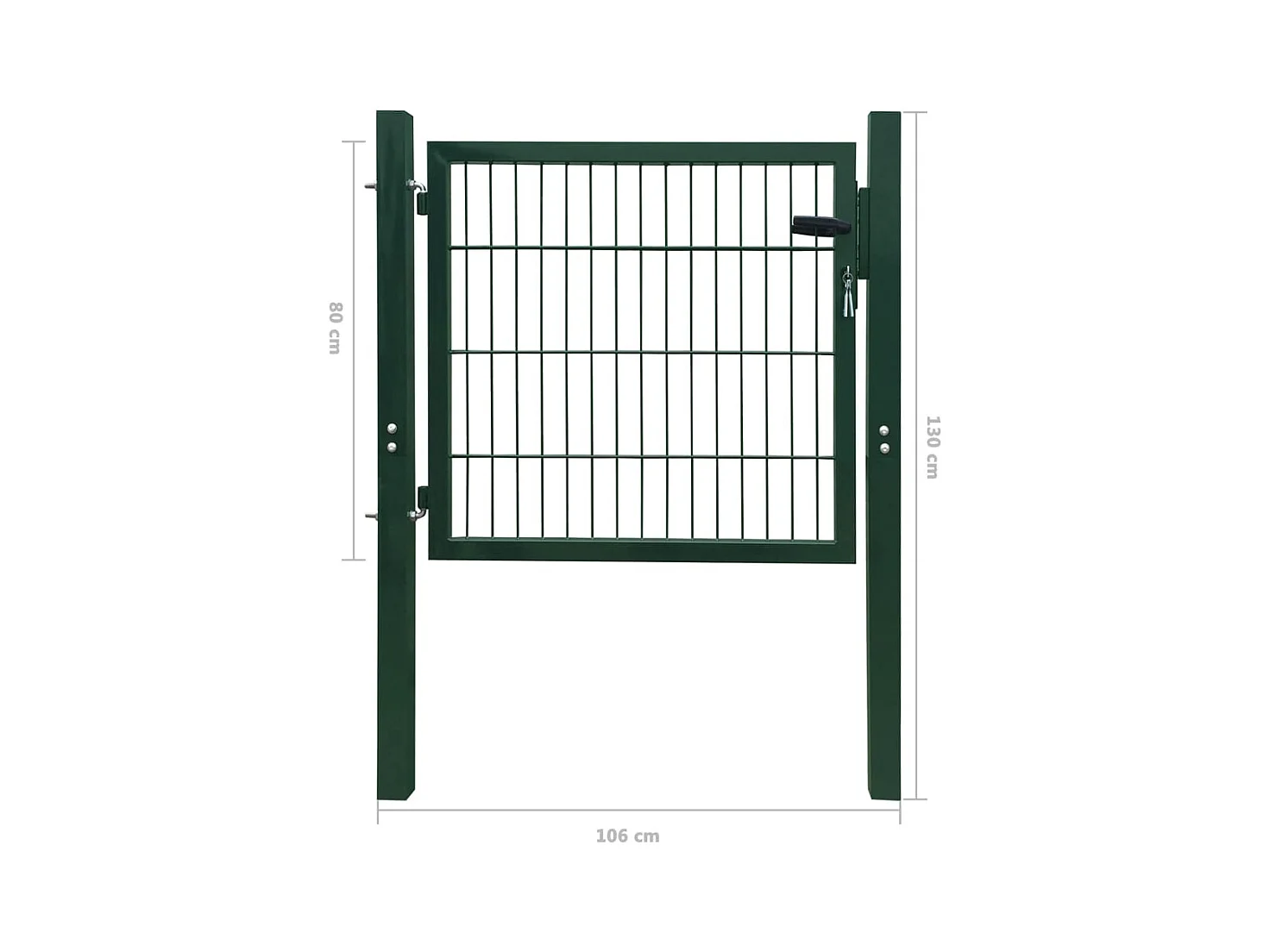 Portillon 2D (simple) Vert 106x130