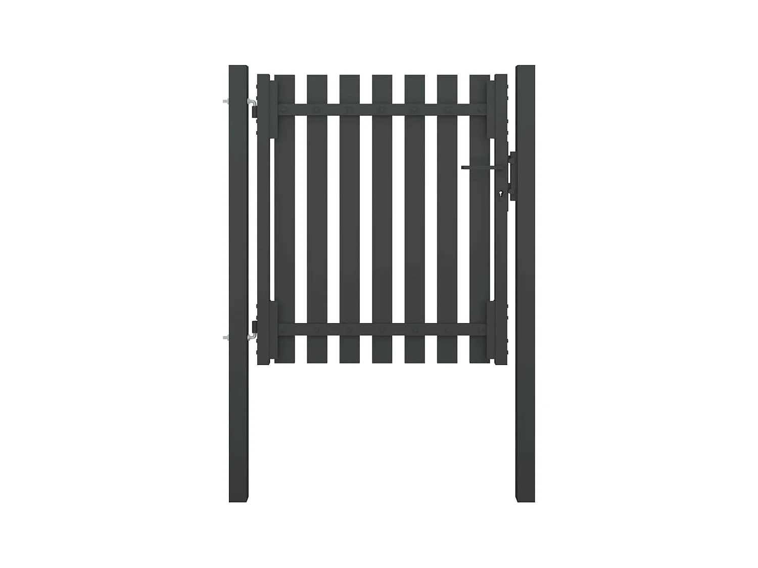 Portail de clôture de jardin Acier 1x1,25 m Anthracite