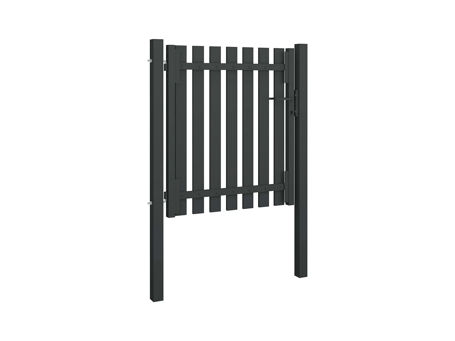 Portail de clôture de jardin Acier 1x1,25 m Anthracite