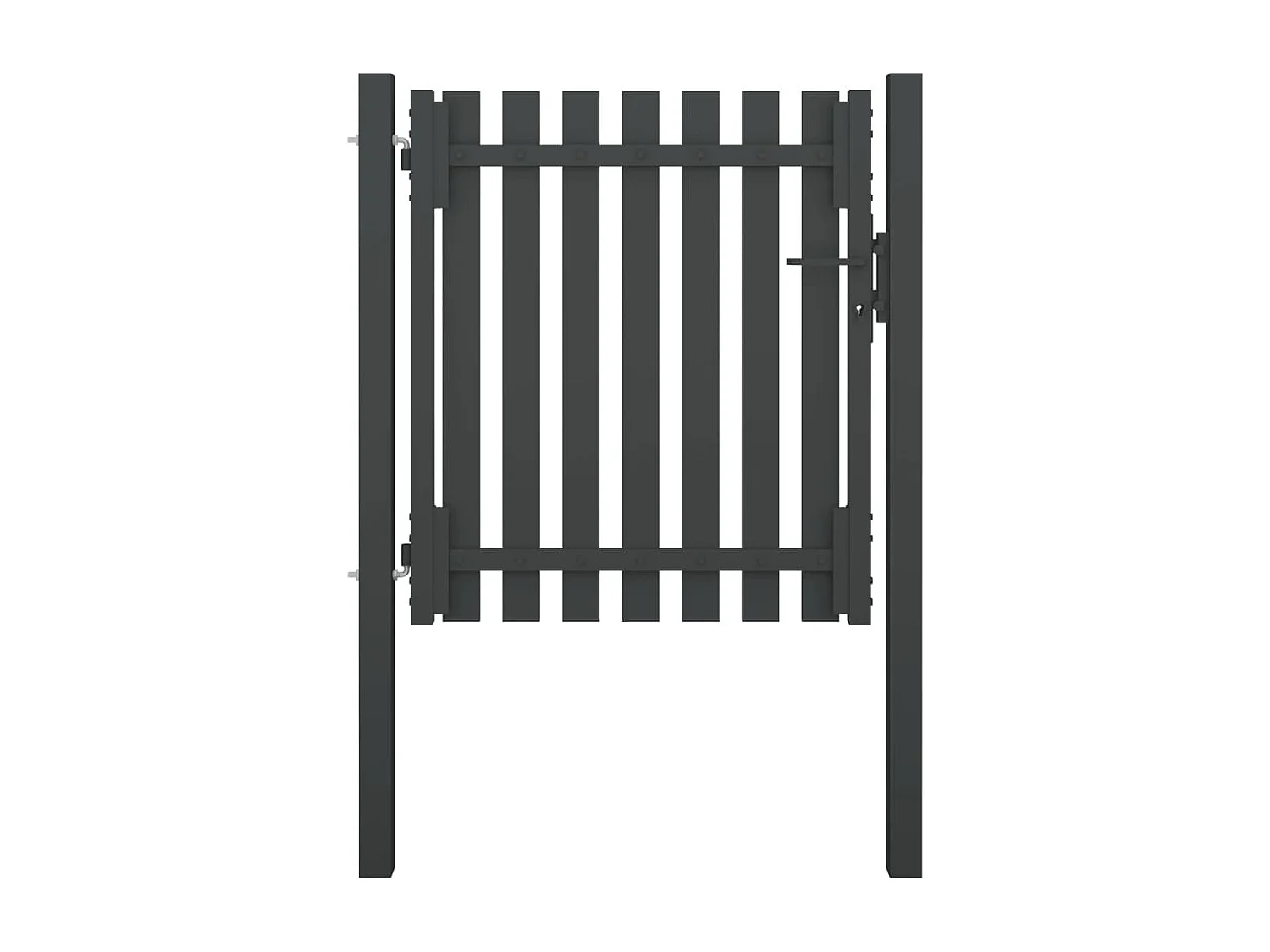 Portail de clôture de jardin Acier 1x1,25 m Anthracite