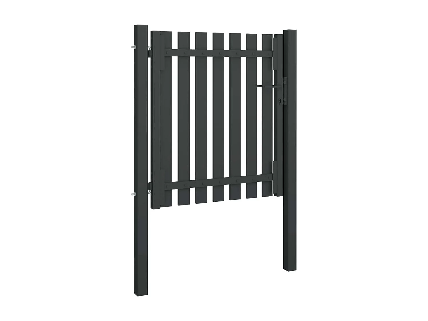 Portail de clôture de jardin Acier 1x1,25 m Anthracite