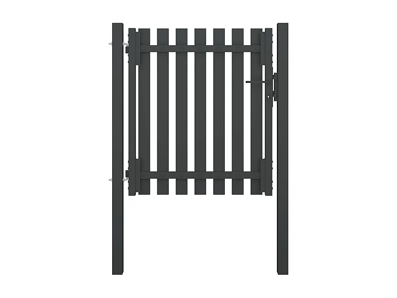 Portail de clôture de jardin Acier 1x1,25 m Anthracite