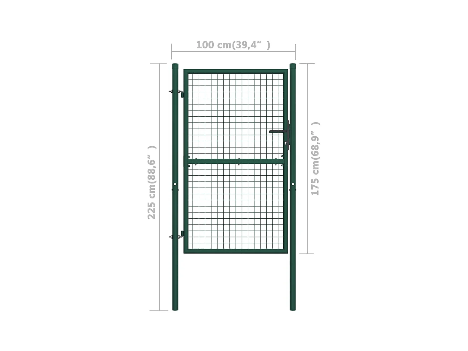 Portillon Acier 100x175 Vert