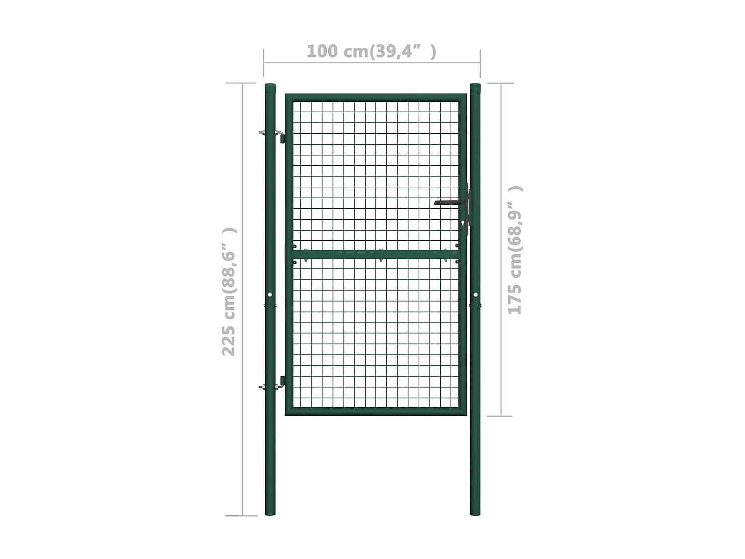 Portillon Acier 100x175 Vert