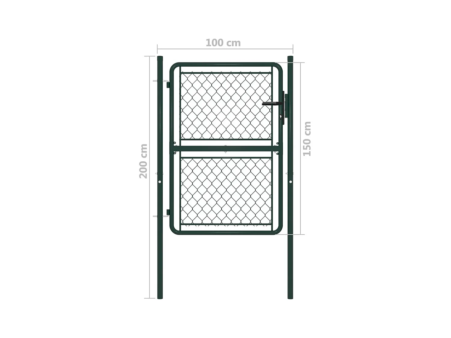 Portillon Acier 100x150 Vert