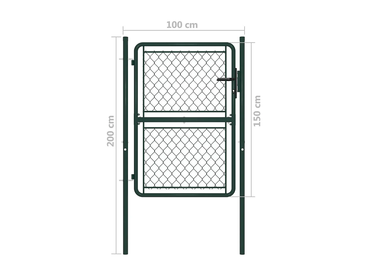 Portillon Acier 100x150 Vert