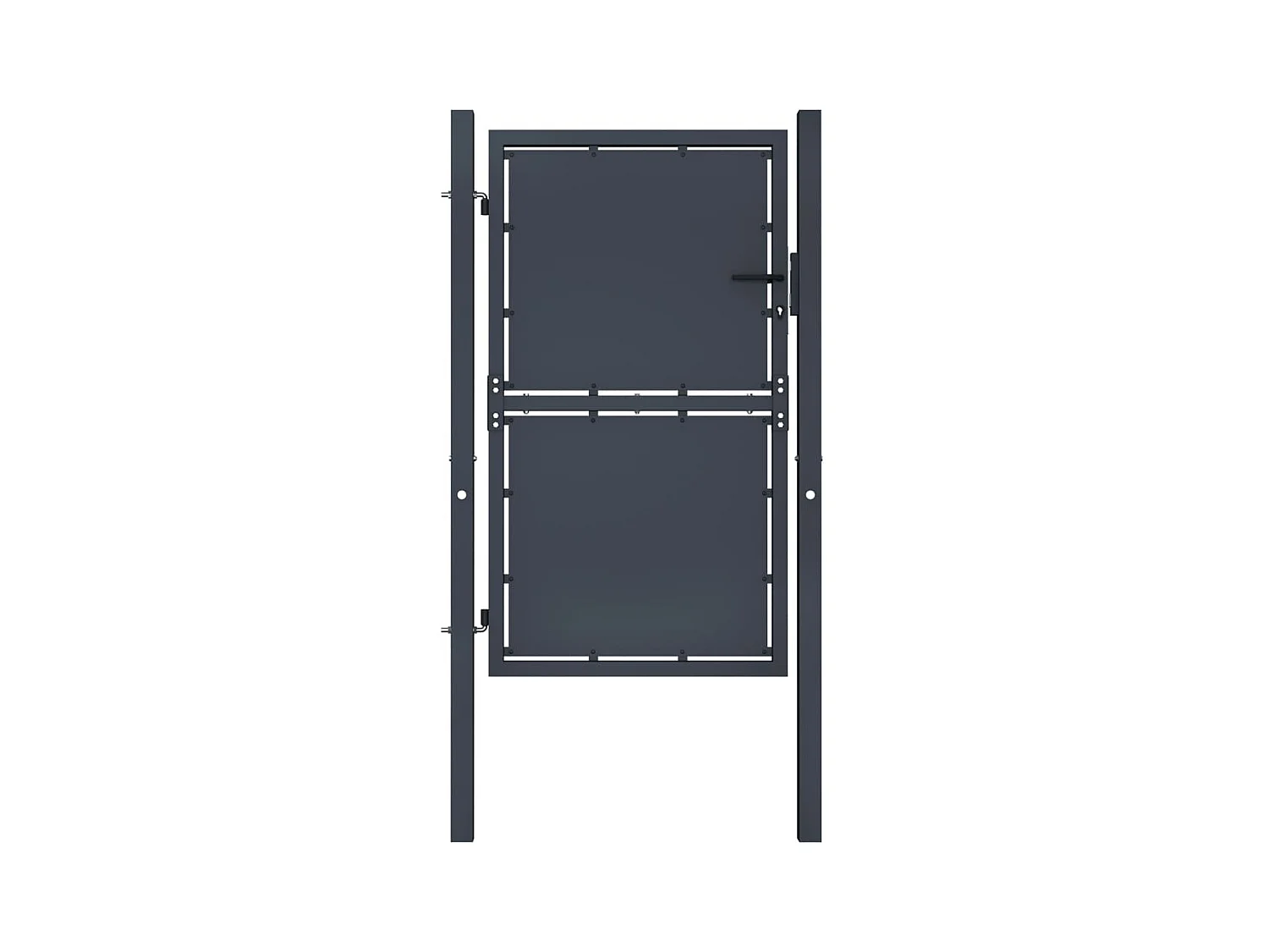 Portail de jardin Acier 100x175 Anthracite