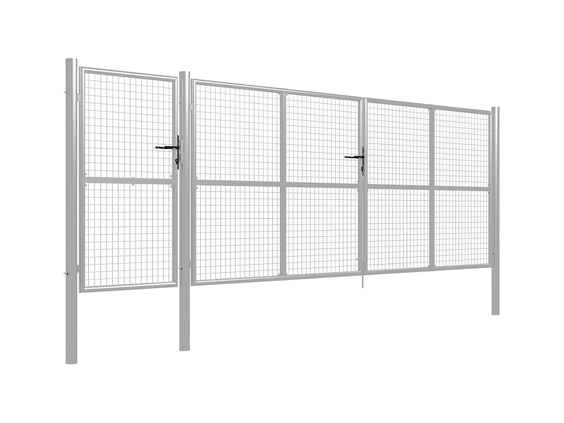 Portillon Acier 500x125 Argenté 2