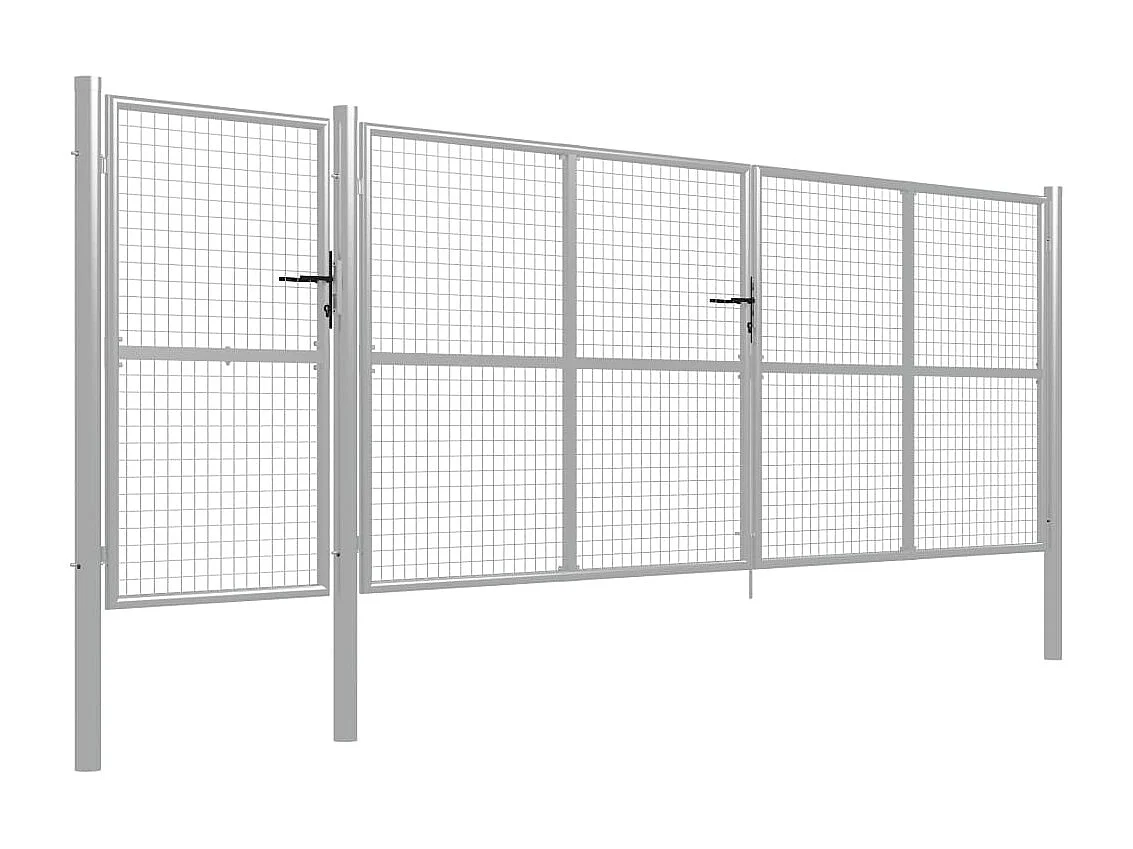 Portillon Acier 500x125 Argenté 2