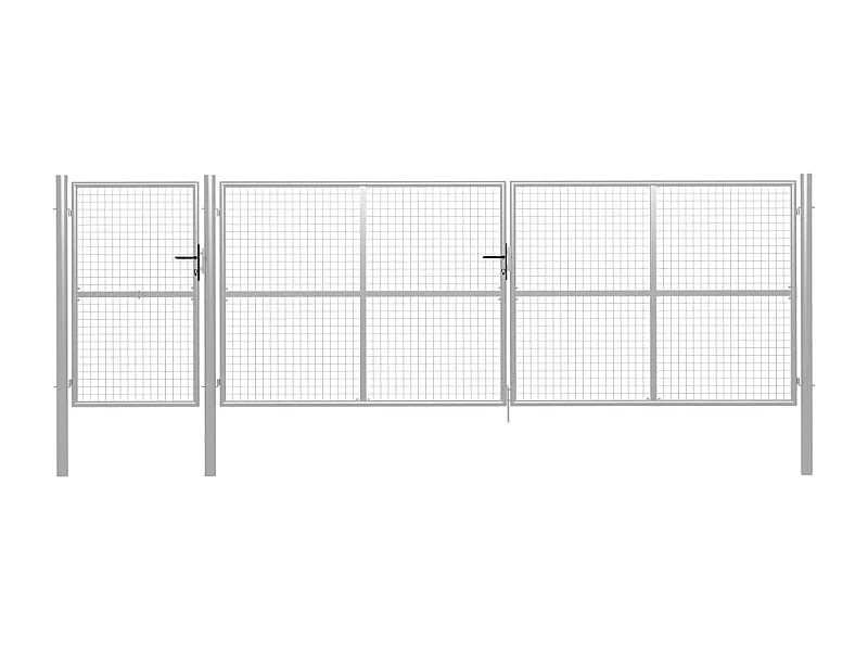 Portillon Acier 500x125 Argenté 2