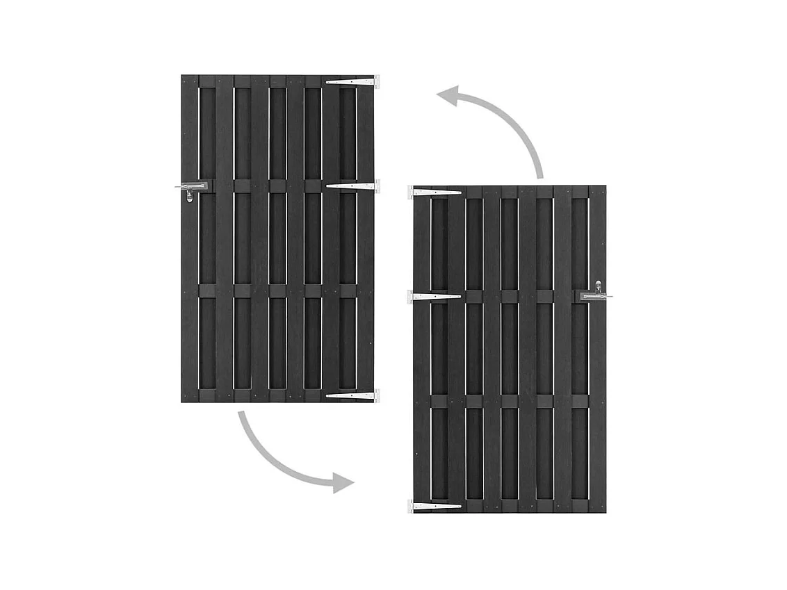 Portillon WPC 100x180 Gris