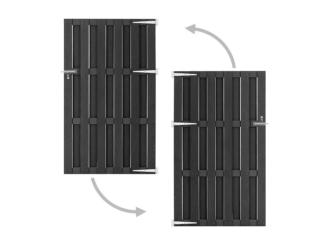 Portillon WPC 100x180 Gris