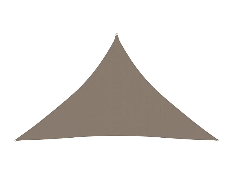 Voile de parasol Tissu Oxford triangulaire 2,5x2,5x3,5 m Taupe