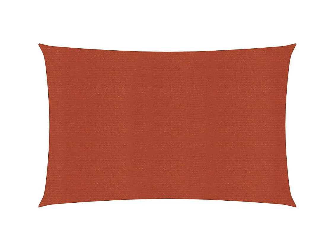 Voile d'ombrage 160 g-m² Terre cuite 2,5x5 m PEHD