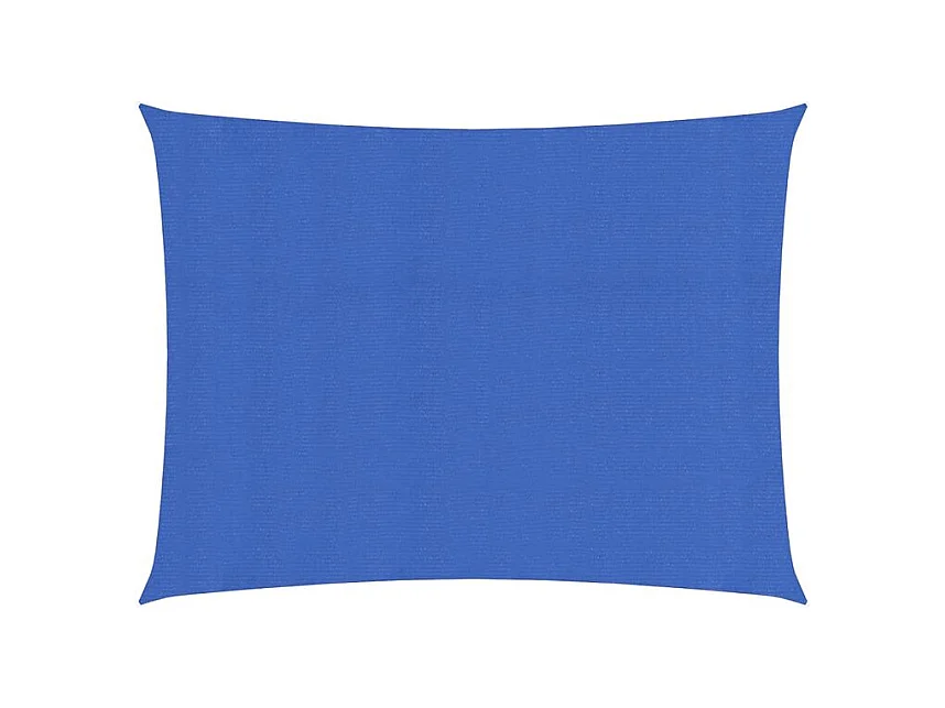 Voile d'ombrage 160g-m² rectangulaire bleu 3,5x4,5 m PEHD