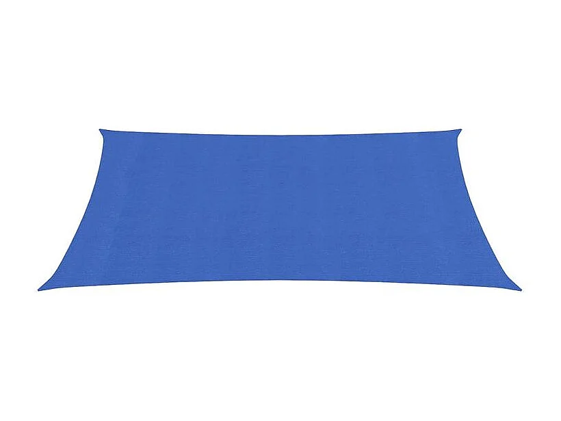 Voile d'ombrage 160g-m² rectangulaire bleu 3,5x4,5 m PEHD