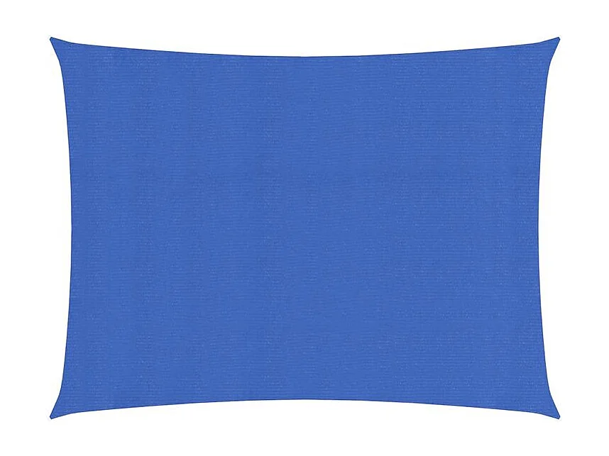 Voile d'ombrage 160g-m² rectangulaire bleu 3,5x4,5 m PEHD