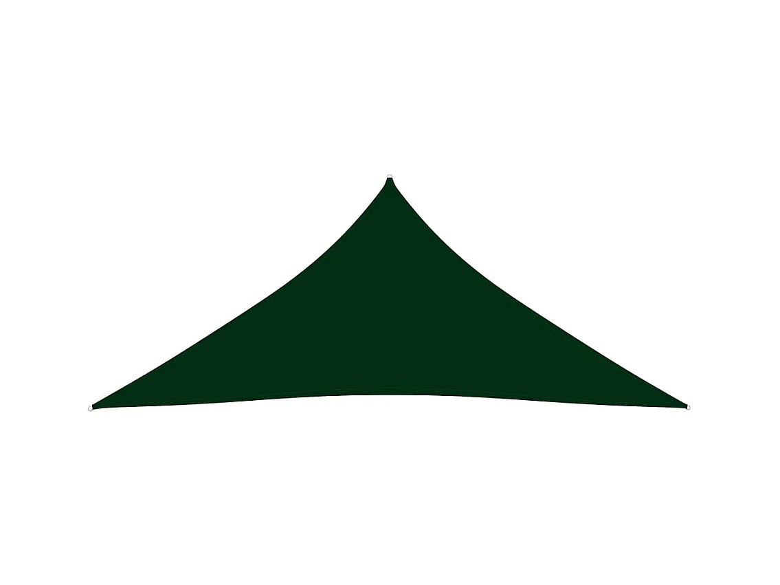 Voile de parasol Tissu Oxford triangulaire 3x3x3 m Vert foncé