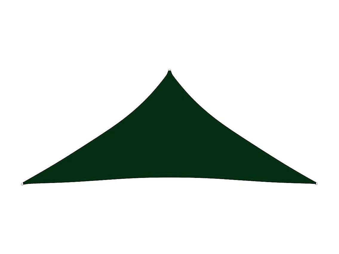Voile de parasol Tissu Oxford triangulaire 3x3x3 m Vert foncé
