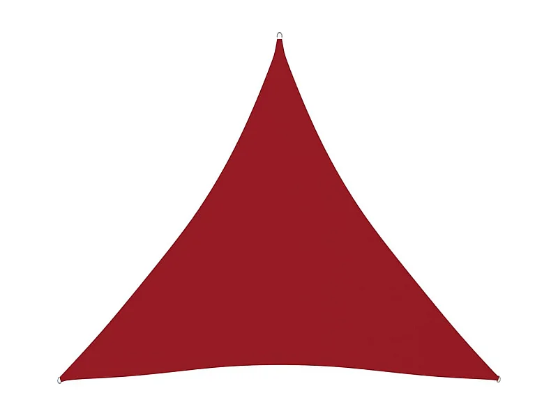 Voile de parasol Tissu Oxford triangulaire 3,6x3,6x3,6 m Rouge