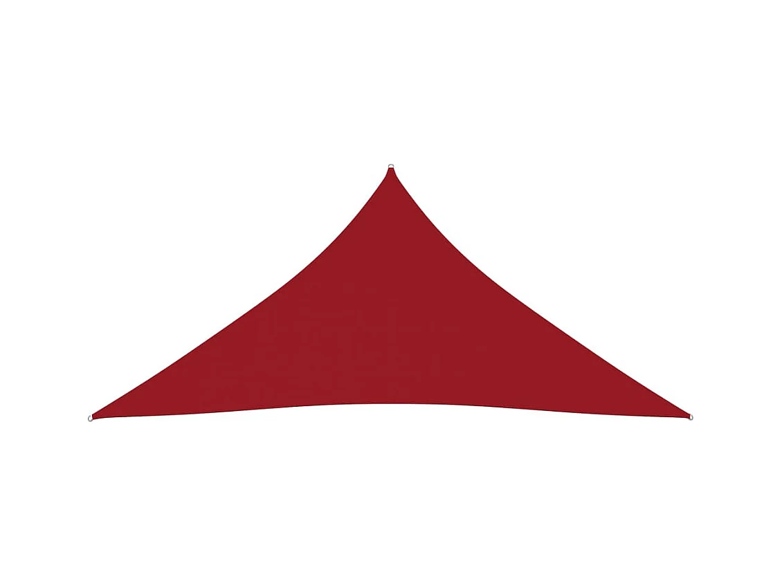 Voile de parasol Tissu Oxford triangulaire 3,6x3,6x3,6 m Rouge