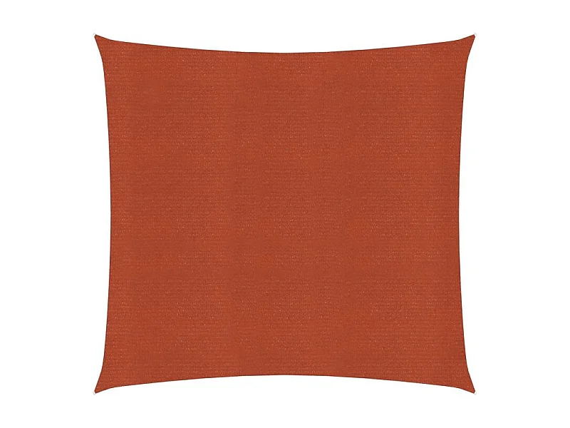 Voile d'ombrage 160 g-m² carré terre cuite 2,5x2,5 m PEHD