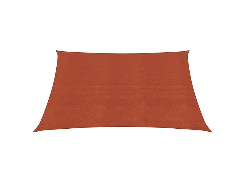 Voile d'ombrage 160 g-m² carré terre cuite 2,5x2,5 m PEHD