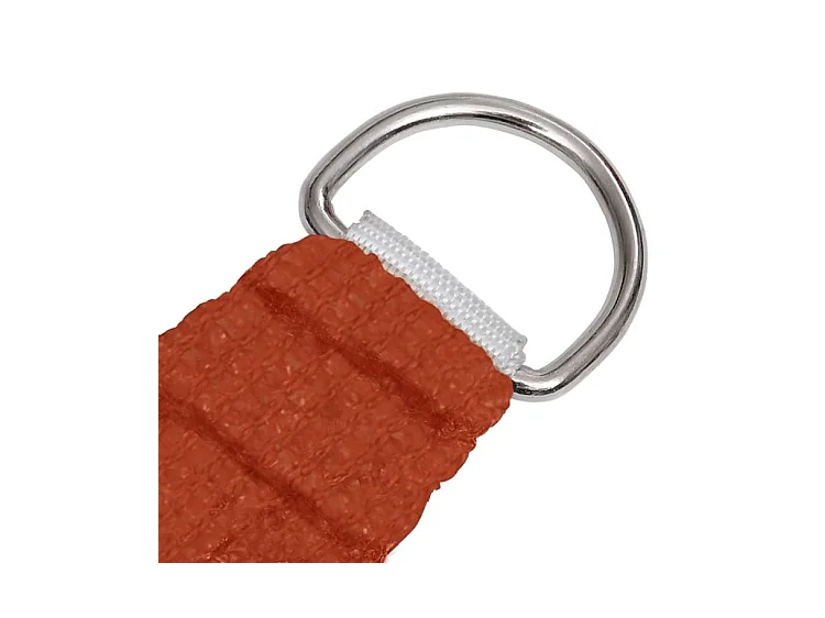 Voile d'ombrage 160 g-m² carré terre cuite 2,5x2,5 m PEHD