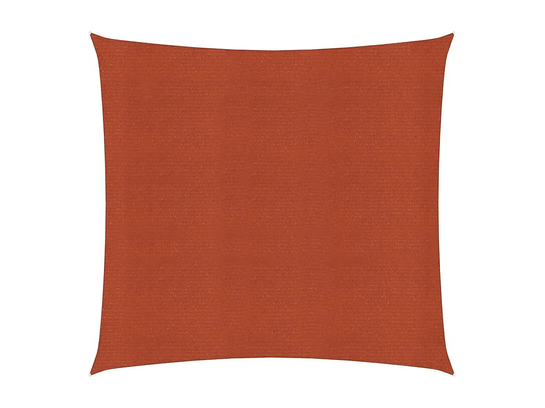 Voile d'ombrage 160 g-m² carré terre cuite 2,5x2,5 m PEHD