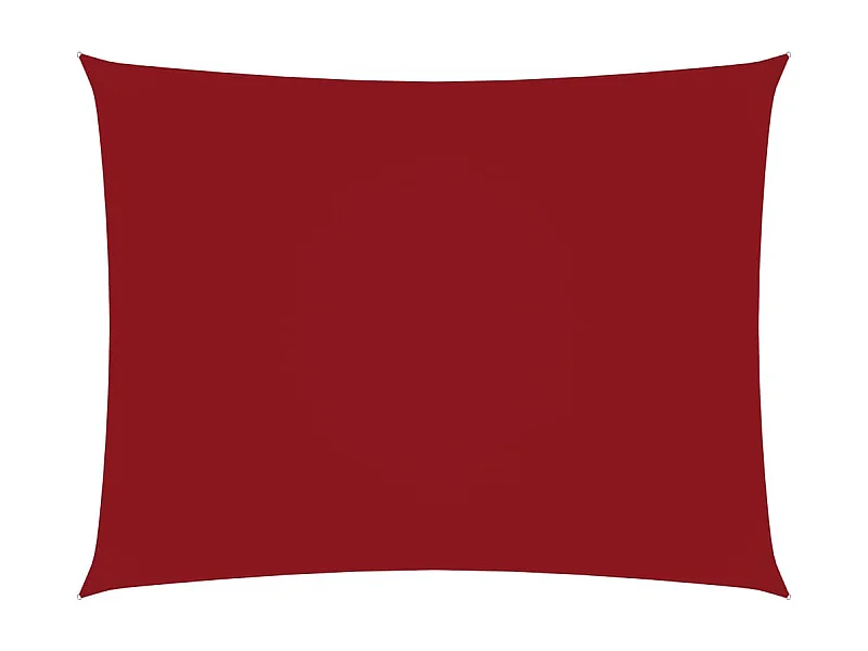 Voile de parasol Tissu Oxford rectangulaire 3,5x4,5 m Rouge