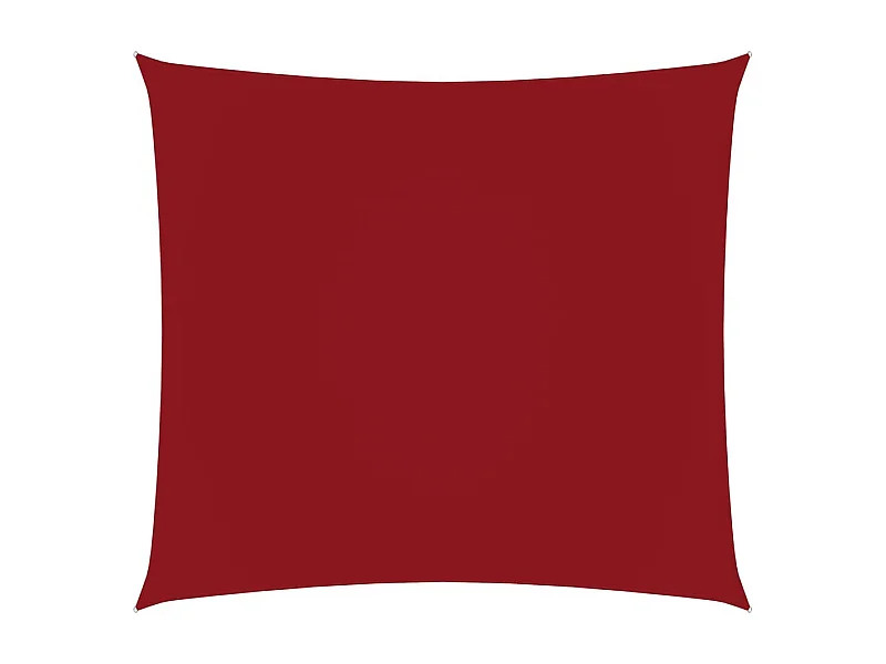 Voile de parasol Tissu Oxford carré 4,5x4,5 m Rouge