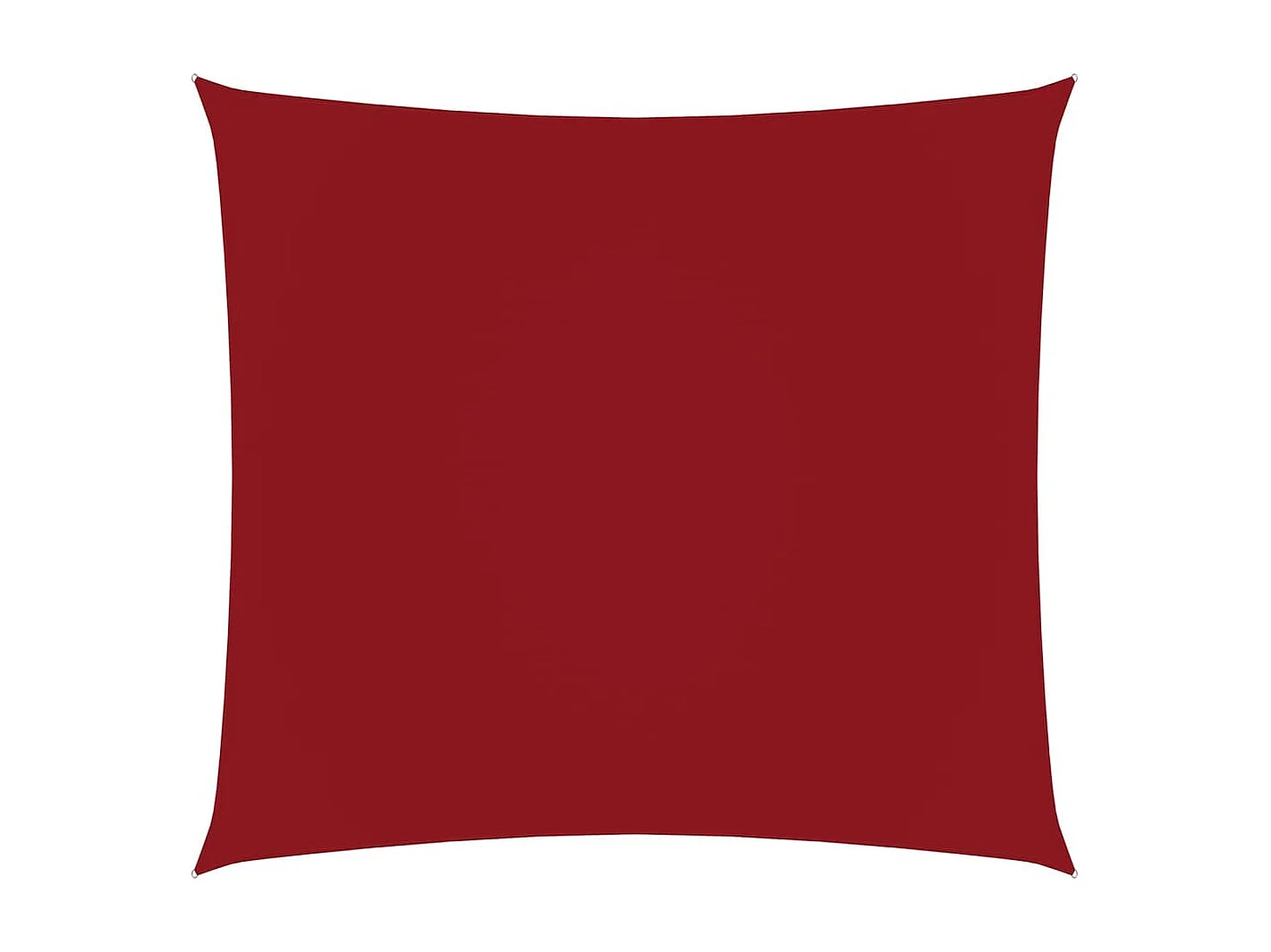 Voile de parasol Tissu Oxford carré 4,5x4,5 m Rouge