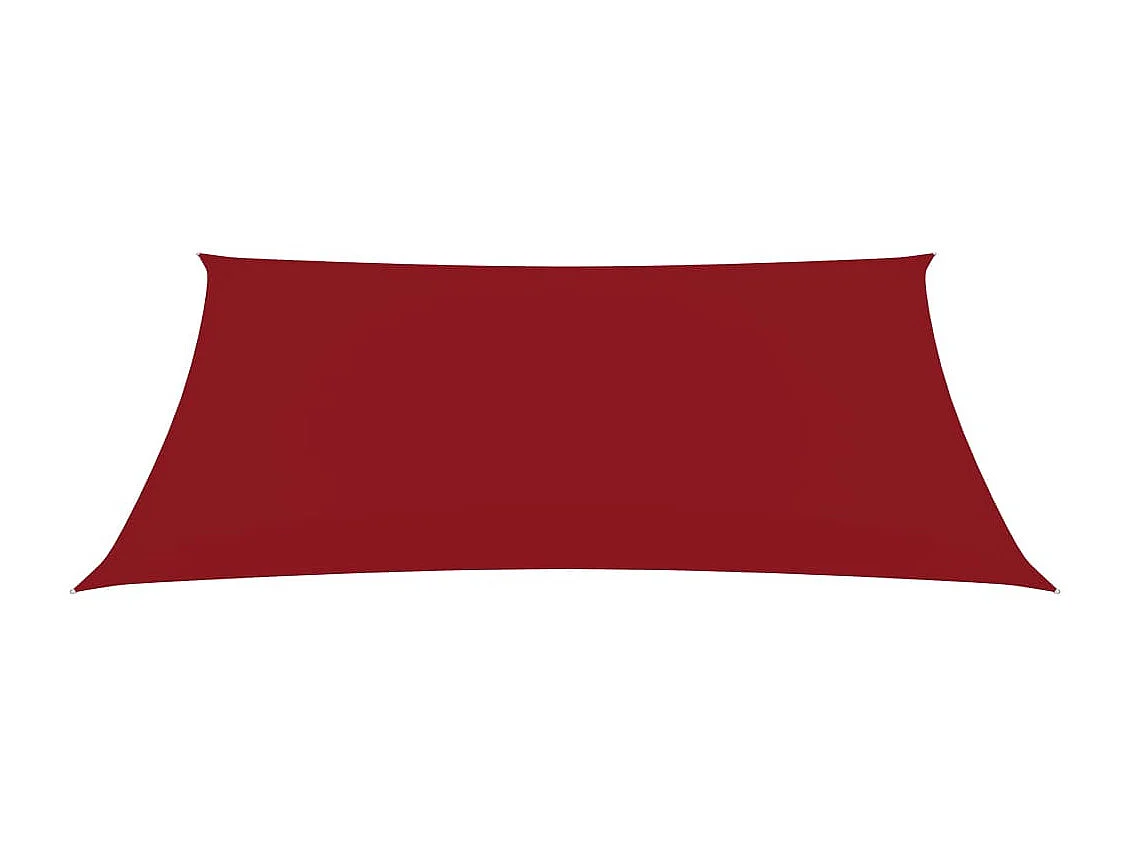 Voile de parasol Tissu Oxford rectangulaire 3,5x5 m Rouge