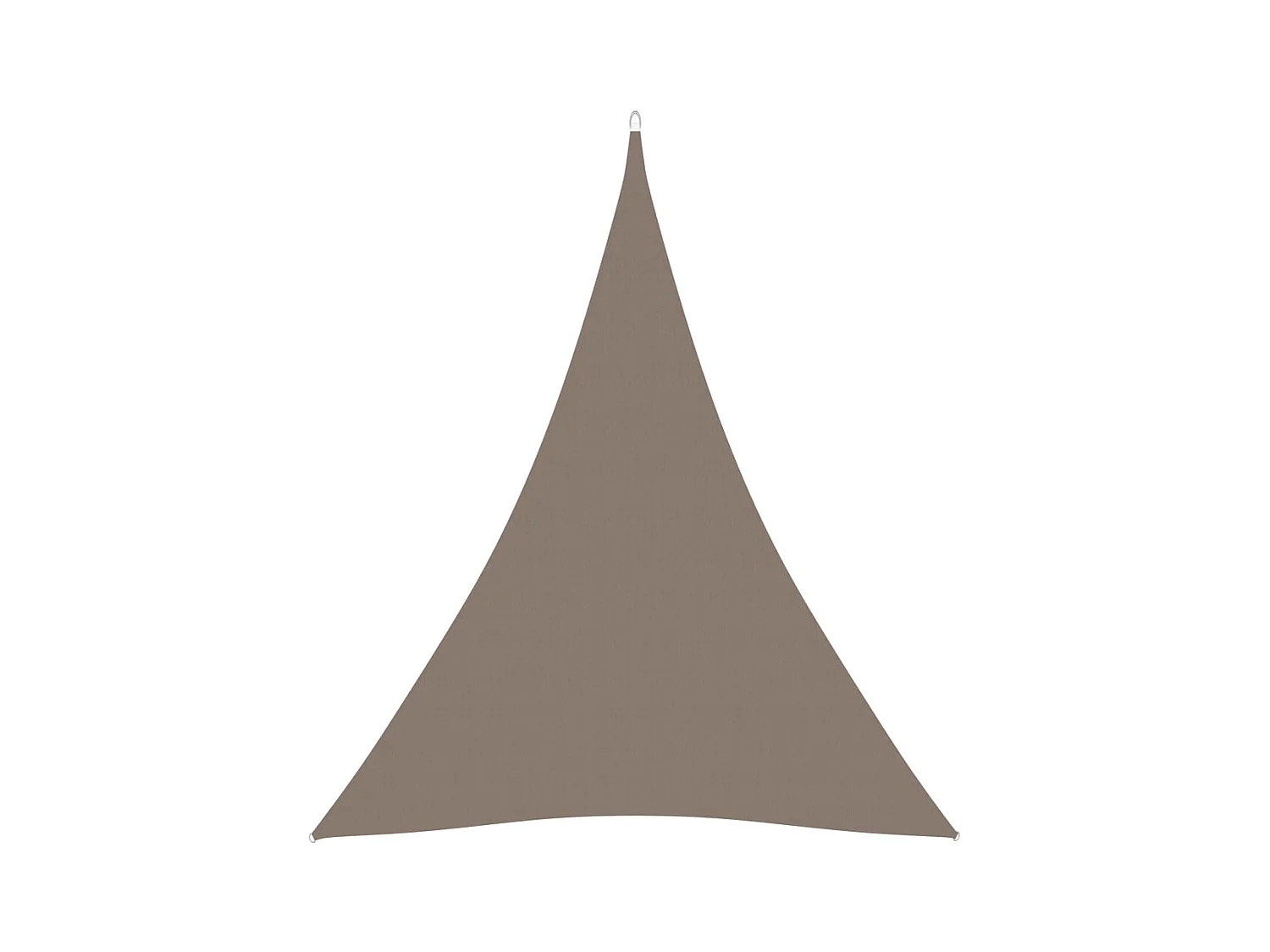 Voile de parasol Tissu Oxford triangulaire 4x5x5 m Taupe