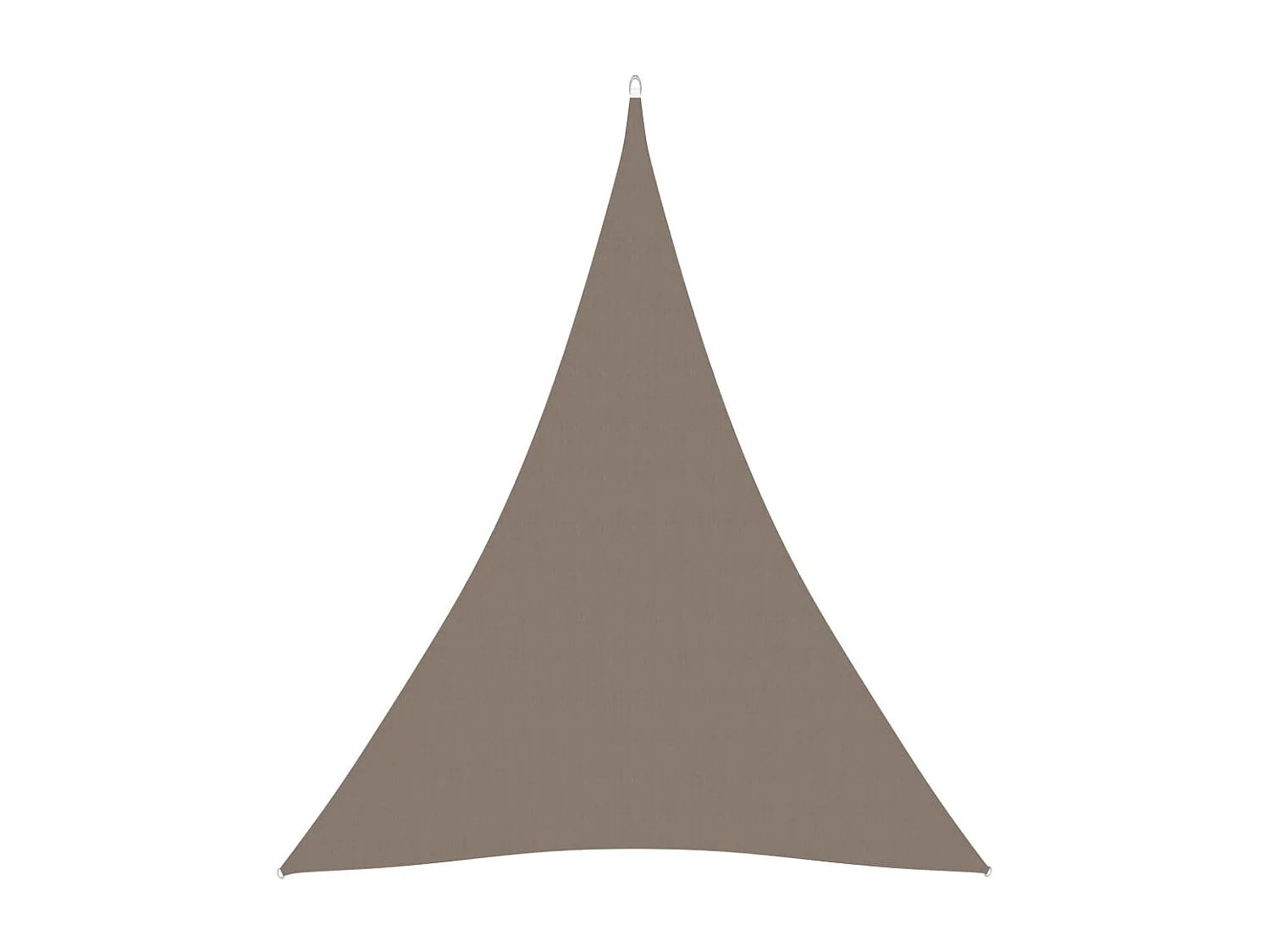 Voile de parasol Tissu Oxford triangulaire 4x5x5 m Taupe