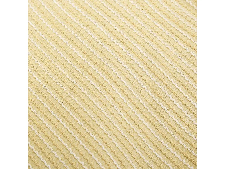 Voile d'ombrage 160 g-m² Beige 3x4x5 m PEHD