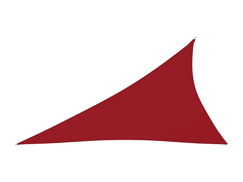 Voile de parasol Tissu Oxford triangulaire 3x4x5 m Rouge