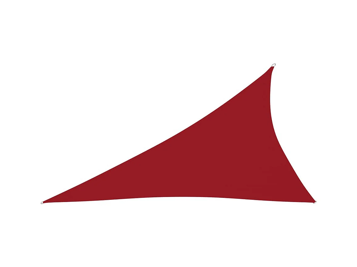 Voile de parasol Tissu Oxford triangulaire 3x4x5 m Rouge