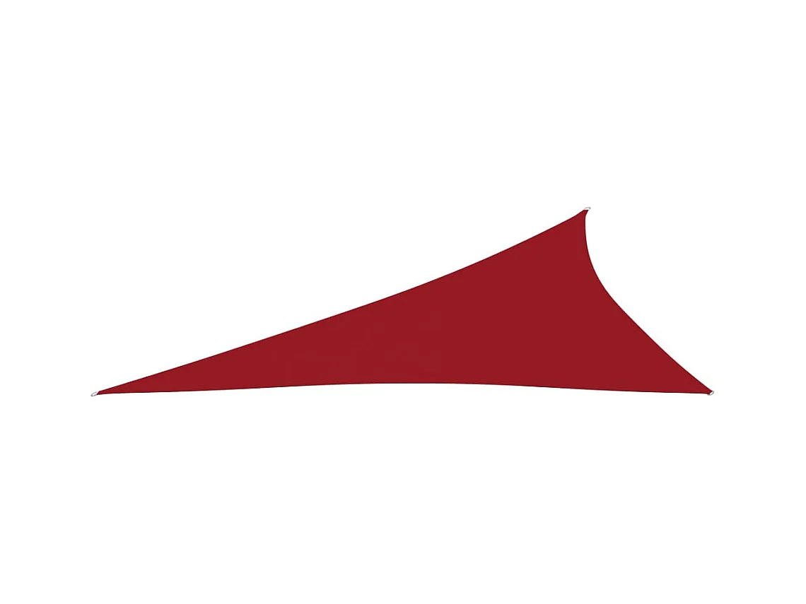 Voile de parasol Tissu Oxford triangulaire 3x4x5 m Rouge