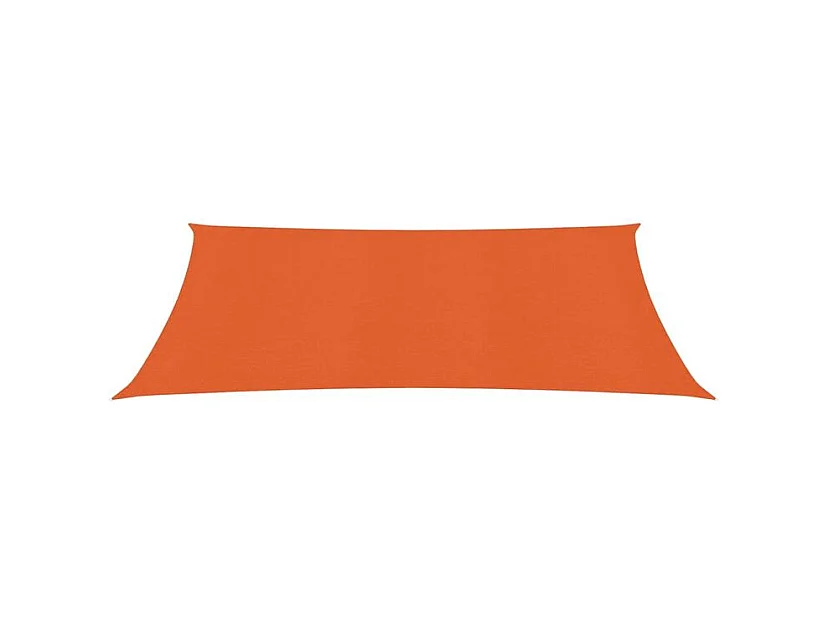 Voile d'ombrage 160 g-m² rectangulaire orange 3x5 m PEHD