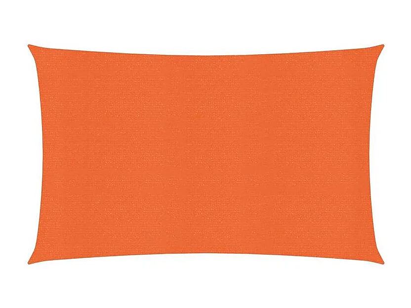 Voile d'ombrage 160 g-m² rectangulaire orange 3x5 m PEHD